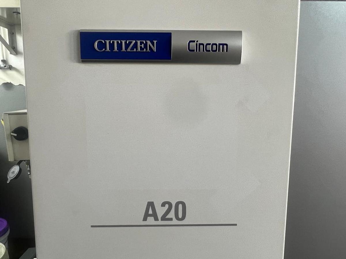 Used Citizen Cincom A20-3F7 Turnmill Auto Lathe Year 2019