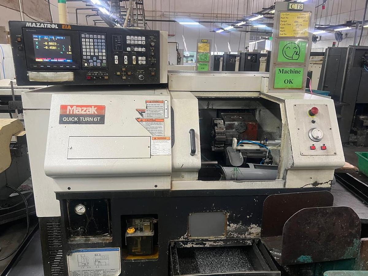 Used Mazak Quickturn 6T CNC Lathe Year 2008