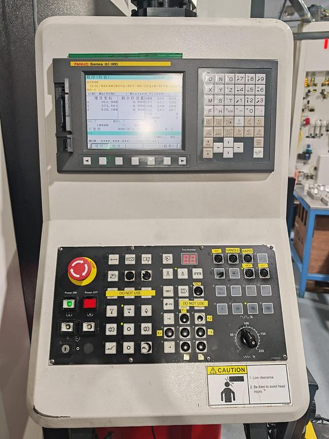 Used Manford VL-1600 Vertical Machining Center Year 2021