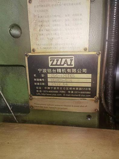 Used Diecasting Zitai 420 TCS Year 2012 