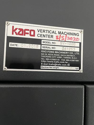 Used KAFO SV1000 Year 2019