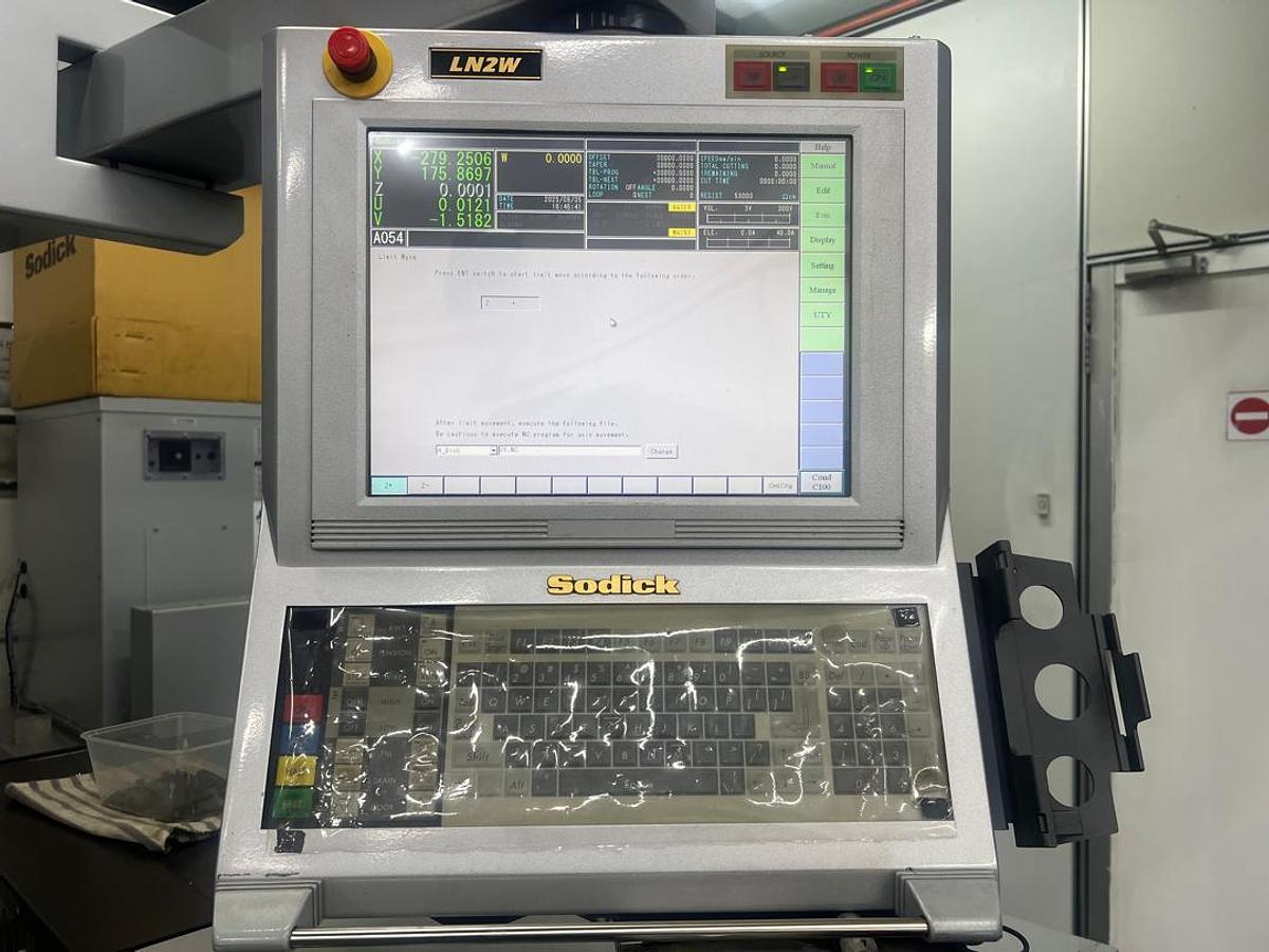 Used Sodick VL600Q Wire Cutting EDM Year 2020