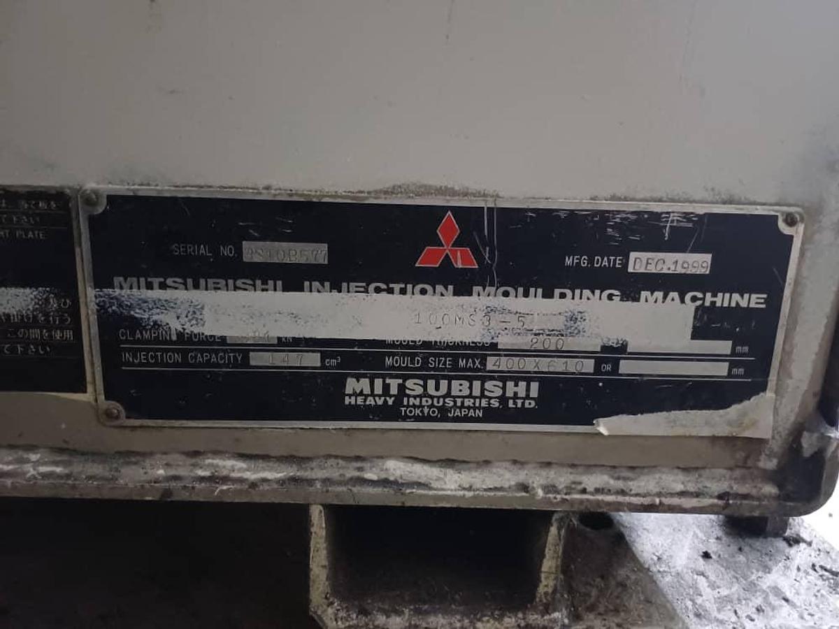 Used Mitsubishi 100MS3-5 Injection Molding Machine 100T Year 1999