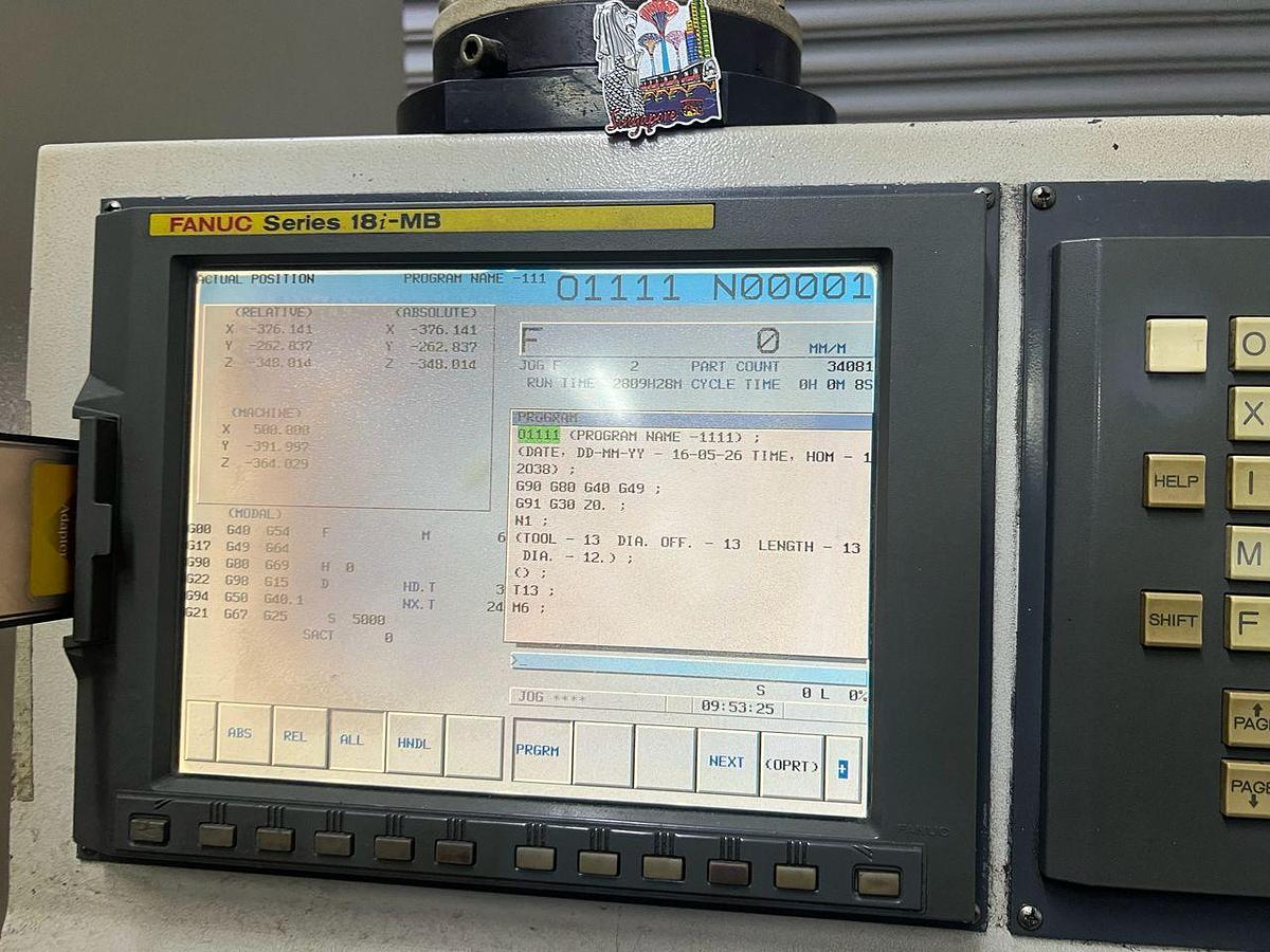 Used AWEA AF-1000 Vertical Machining Center Year 2006