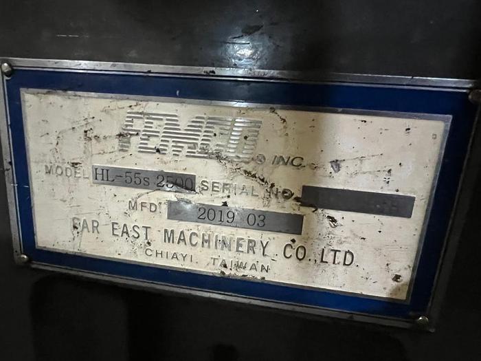 Used Year 2019 Femco HL  55S 2500 CNC Turning Machine