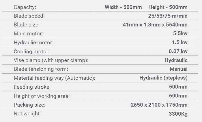 Used Mastika GZ-4265 Band Saw 