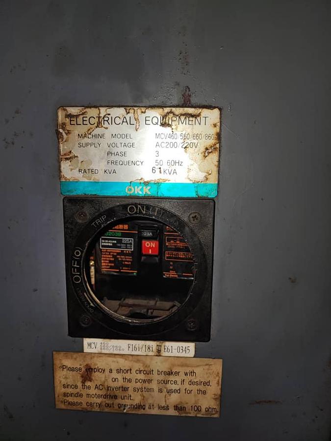 Used OKK MCV660 Vertical Machining Center