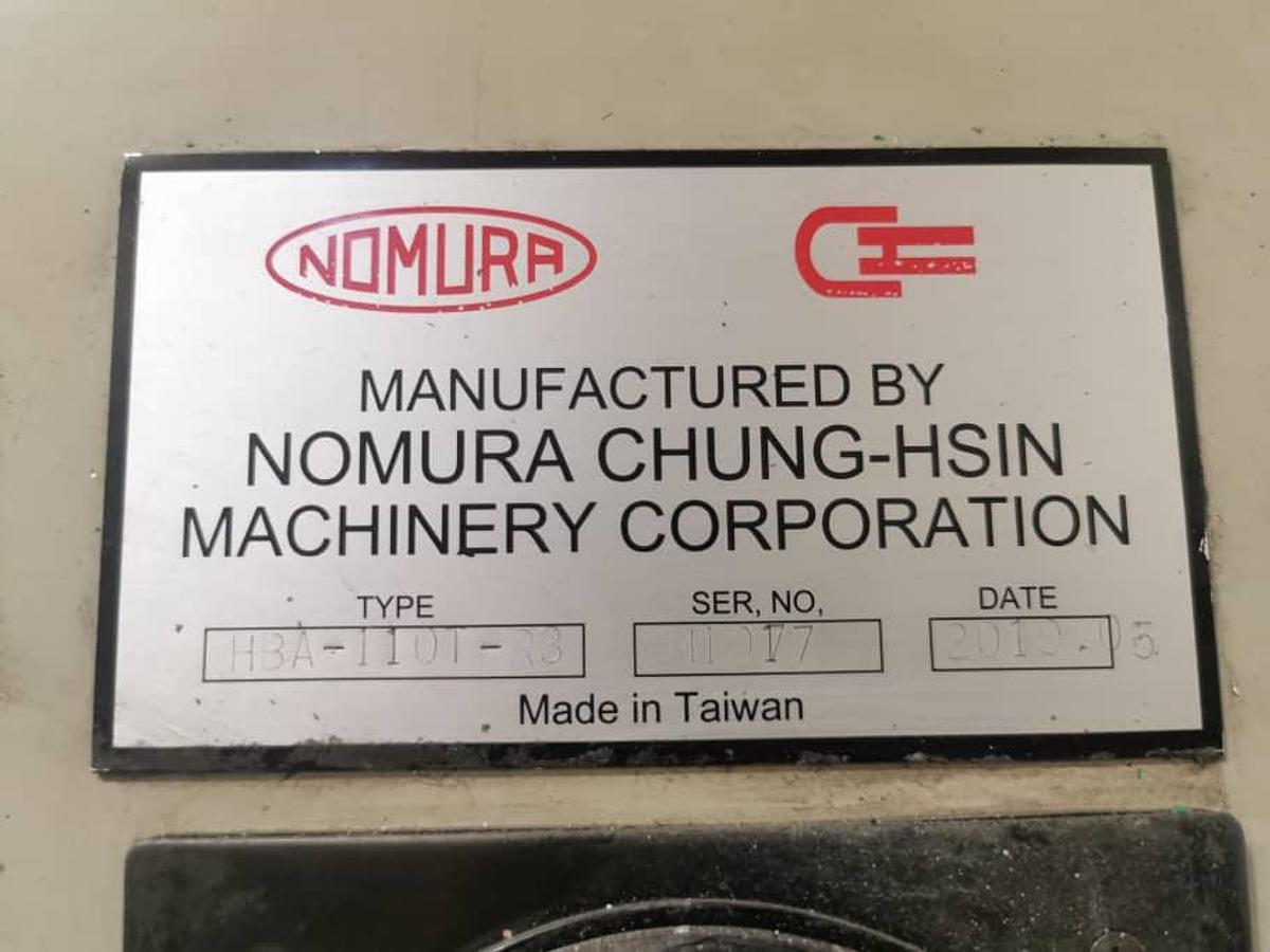 Used Nomura HBA-110T-R3 Horizontal Boring Mill Year 2019