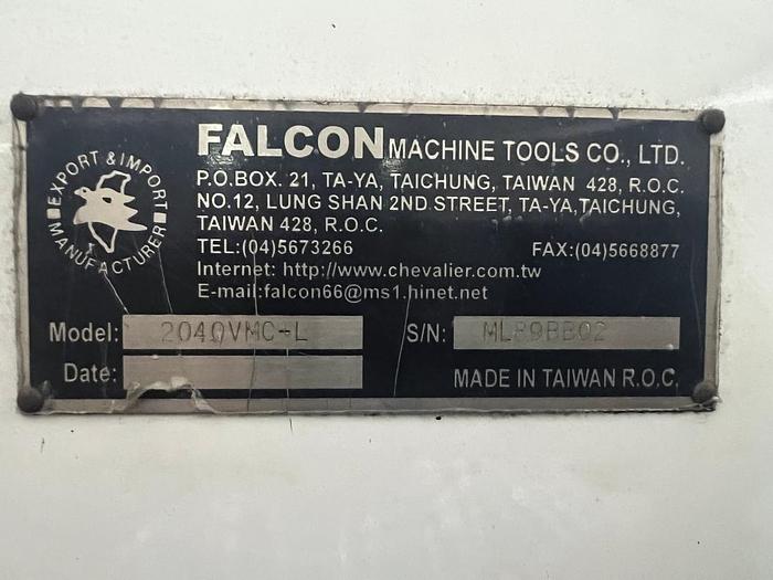 Used CHEVALIER 2040 VMC-L Vertical Machining Center