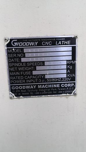 Used YEAR 2010 GOODWAY GCL-2BL CNC Lathe 