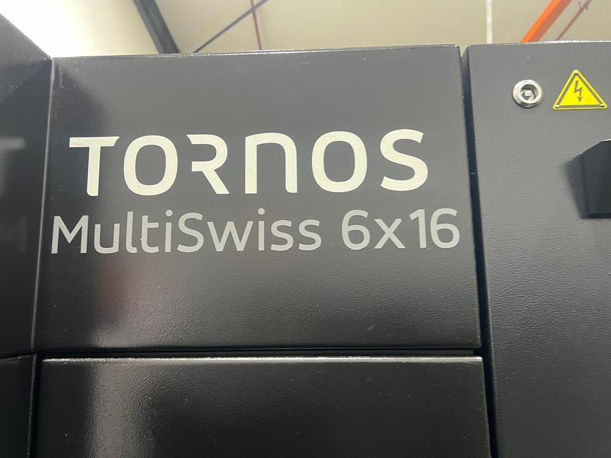 Used Tornos Multiswiss 6x16 Auto Lathe Machine Year 2019