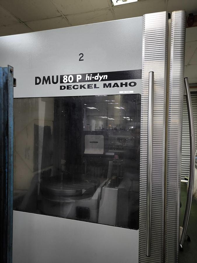 Used Deckel Maho DMU80 P Hi-Dyn Full 5 Axis Universal Machining Center Year 2001