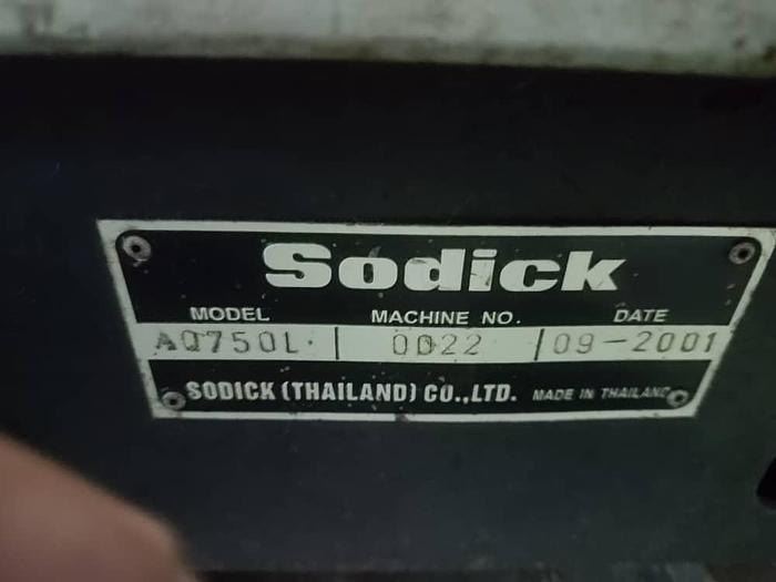 Used SODICK AQ750L Year 2001 Wire Cutting EDM Machine