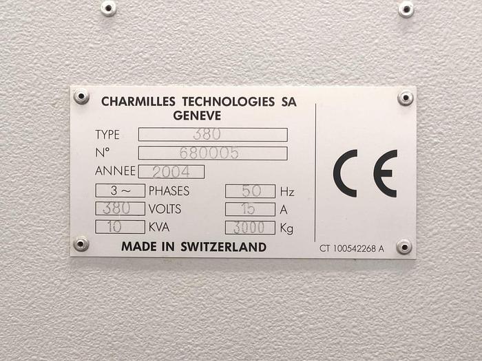 Used Year 2004 Charmiles Robofil 380 Wire cutting edm machine