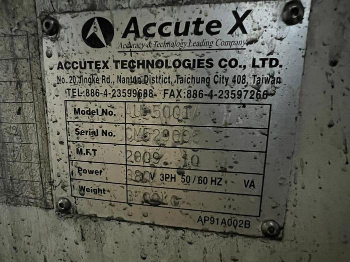 Used Accute X Wirecut Model AU500TA Year 2009