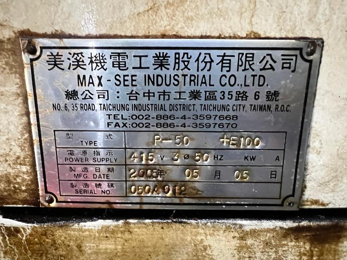 Used Max See P50 Die Sinking EDM Year 2005