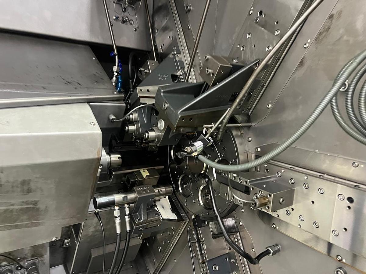 Used Tornos Multiswiss 6x14 Auto Lathe Machine Year 2013