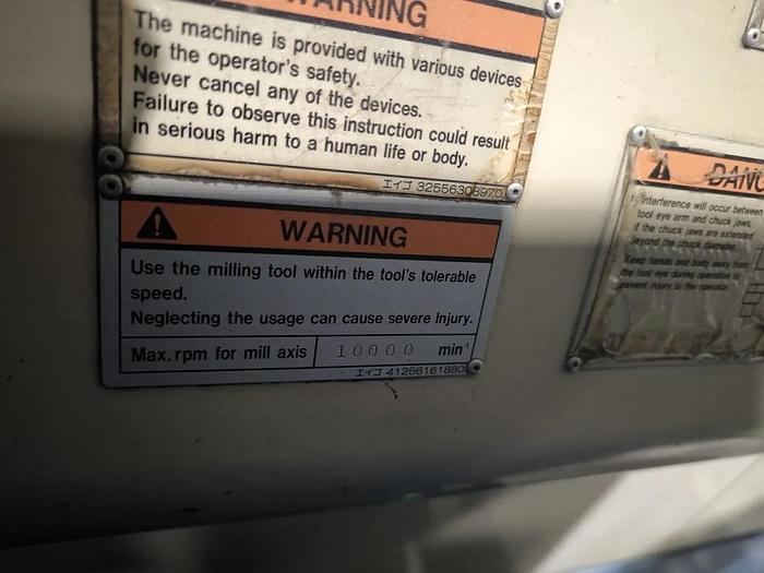 Used Year 2000 Mazak Integrex 200Y Universal Turn-Mill Center 