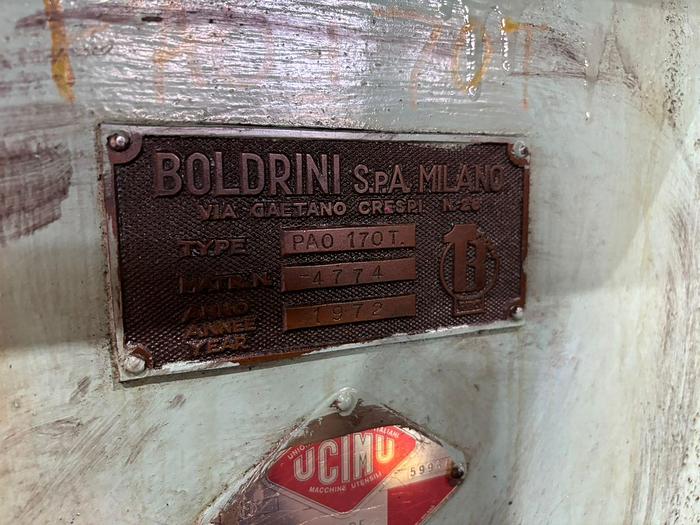 Used BOLDRINI PAO 170T Flange Machine 
