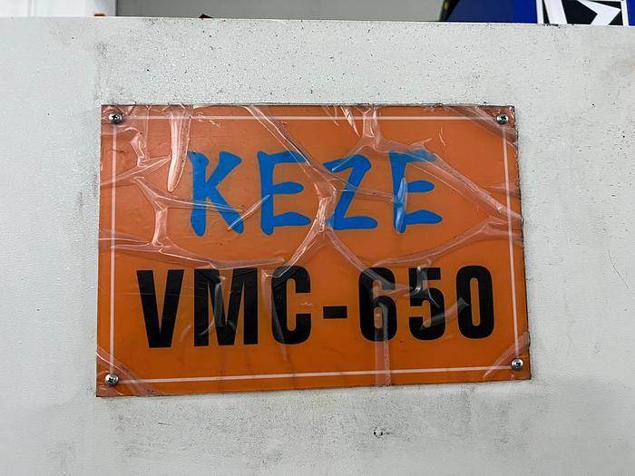 Used KEZE VMC650 Year 2021 Vertical Machining Center 