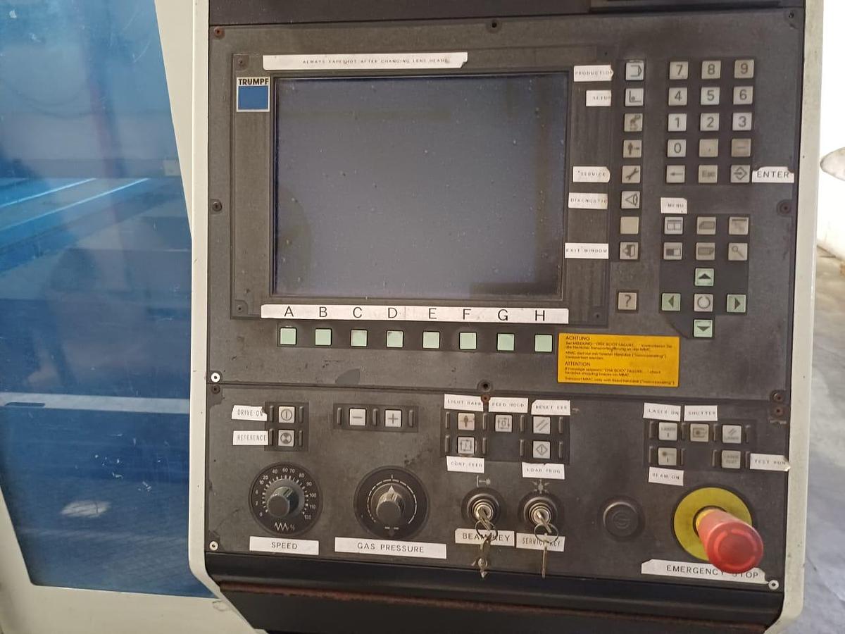 Used Trumpf Trulaser 3530 Laser Cutting Machine Year 2007