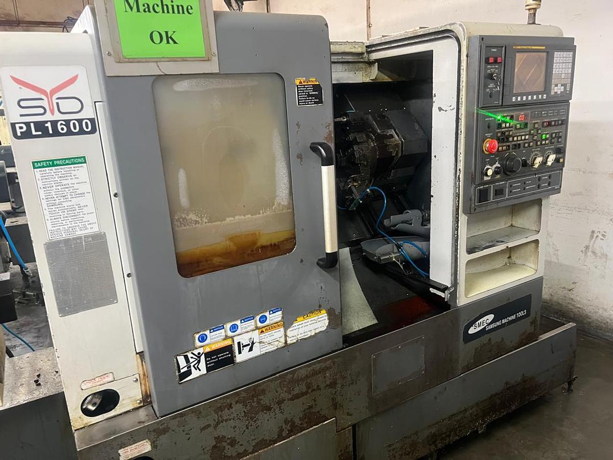 Used SMEC Samsung PLC1600C CNC Turning Center Year 2013