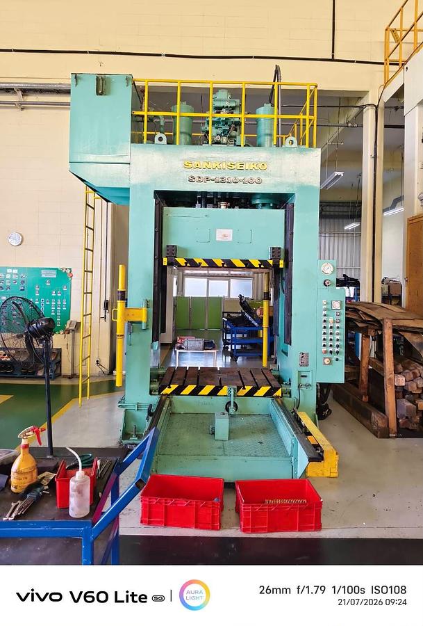 Used Sanki Seiko SDP-1310-100 Reversing Type Die Spotting Press