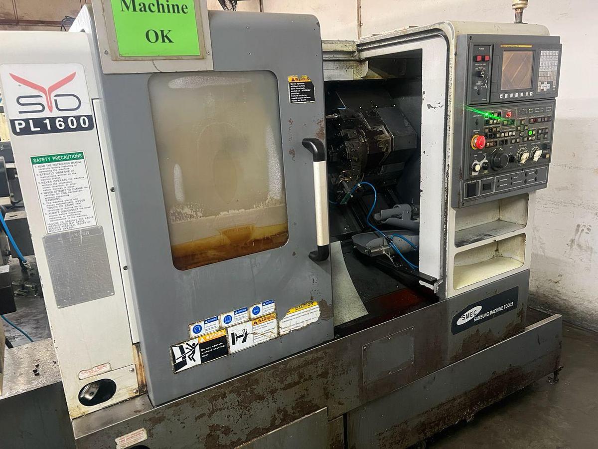 Used SMEC Samsung PLC1600C CNC Turning Center Year 2013