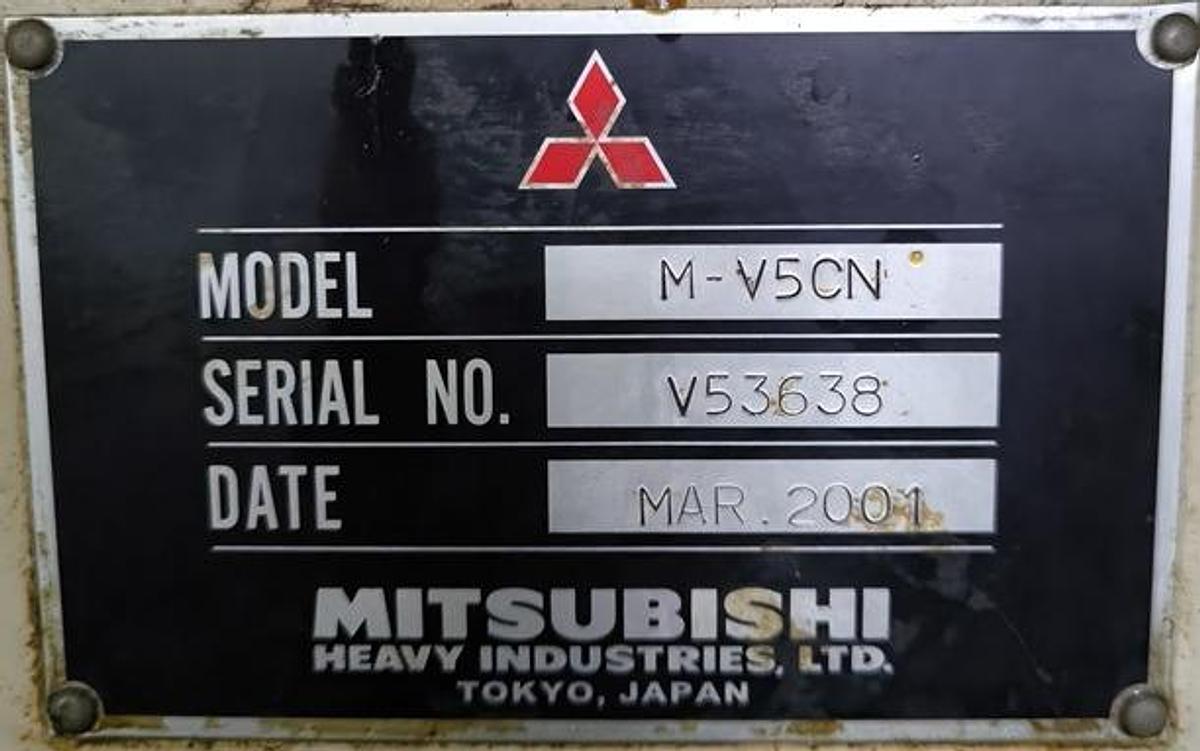 Used Mitsubishi M-V5CN Vertical Machining Center Year 2001