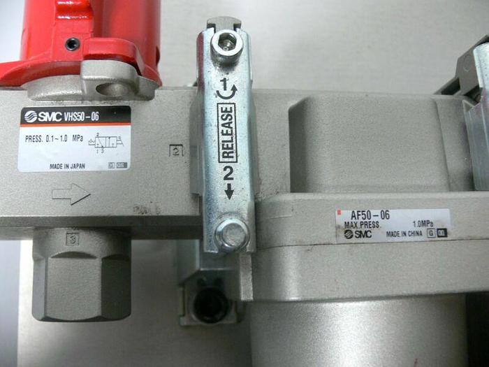 Used SMC Pressure Filter System VHS50-06 AF50-06 AR50K-06 AM550C-06 AV5000-06-5DZ