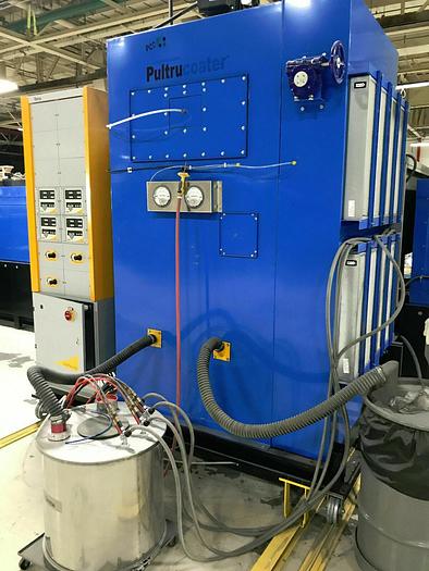 Used 2014 PCS Pultrucoater Powder Coating Solutions, Inc. Substrate Powder Coating Line