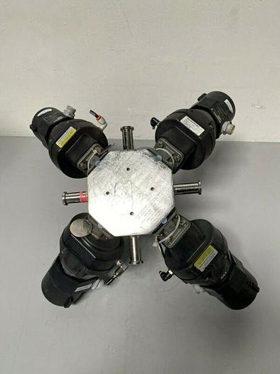 Used 5 ITT Pure-Flo A204 Stainless Steel Diaphragm Valves w/ Position Monitor