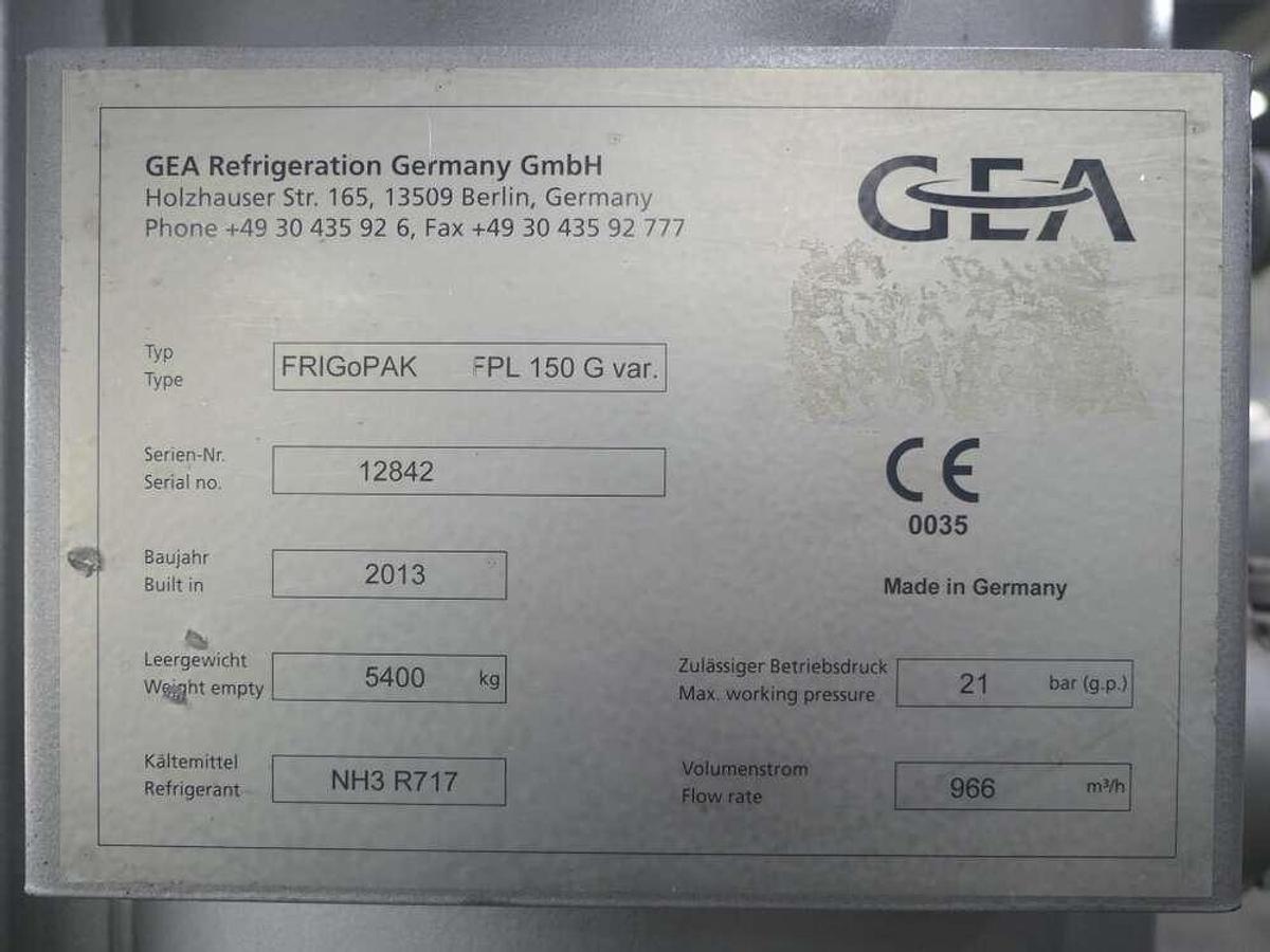 Used JBT FoodTech compressor rack