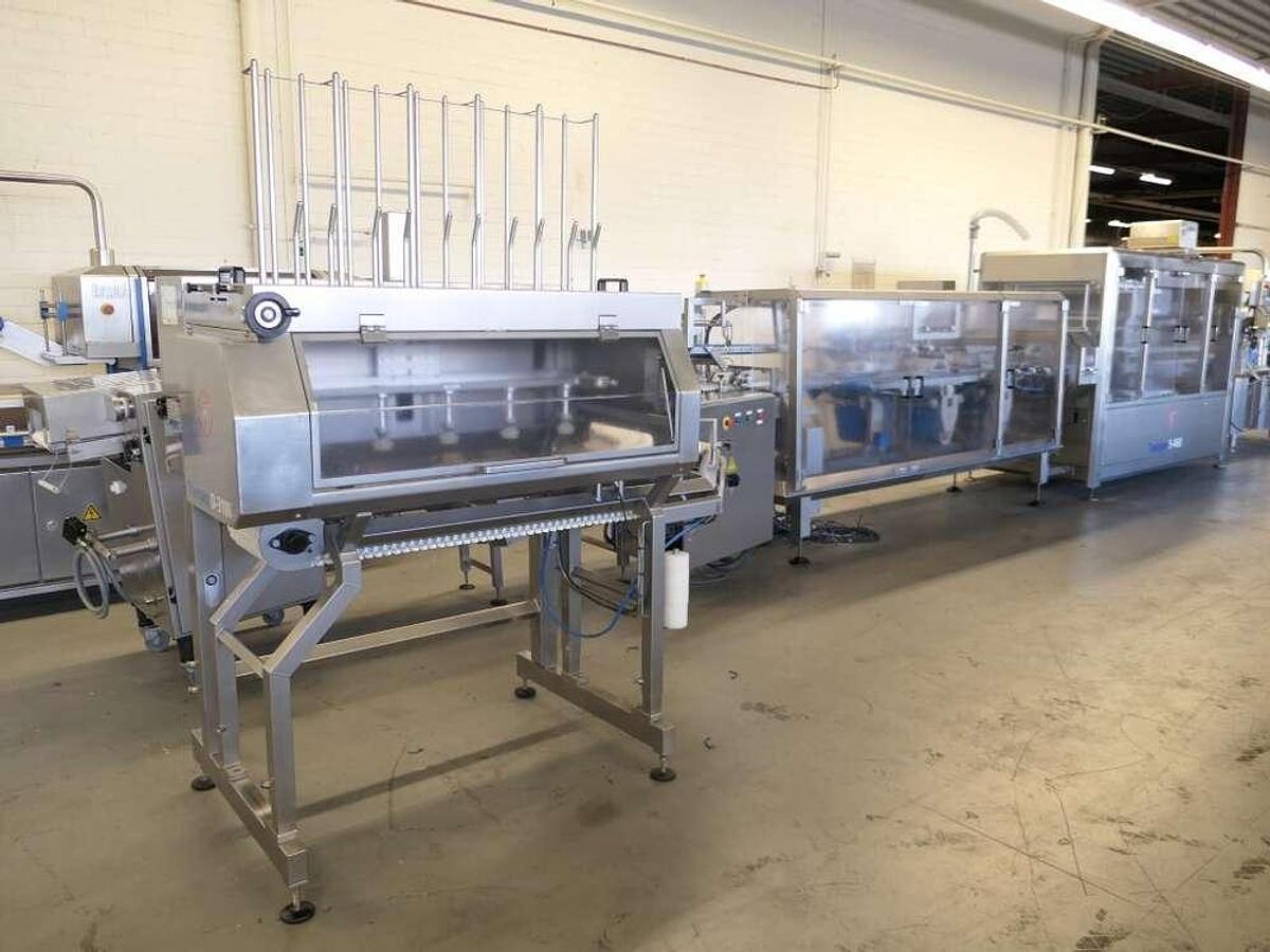 Used Tramper filling- and traysealing line
