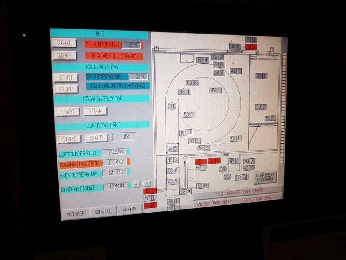 Used Frigoscandia spiral freezer