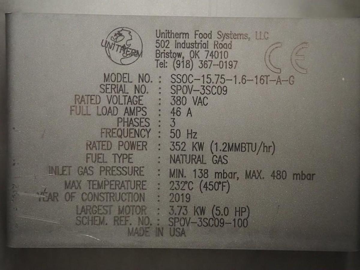 Gebruikt 2019 Unitherm SSOC-15.75-1.6-16T-A-G