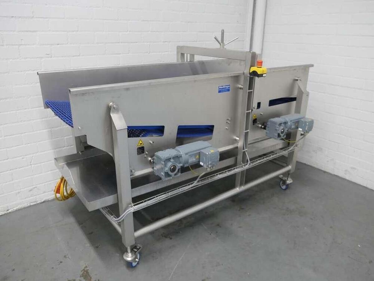 Used GEA flip-over drip-off conveyor