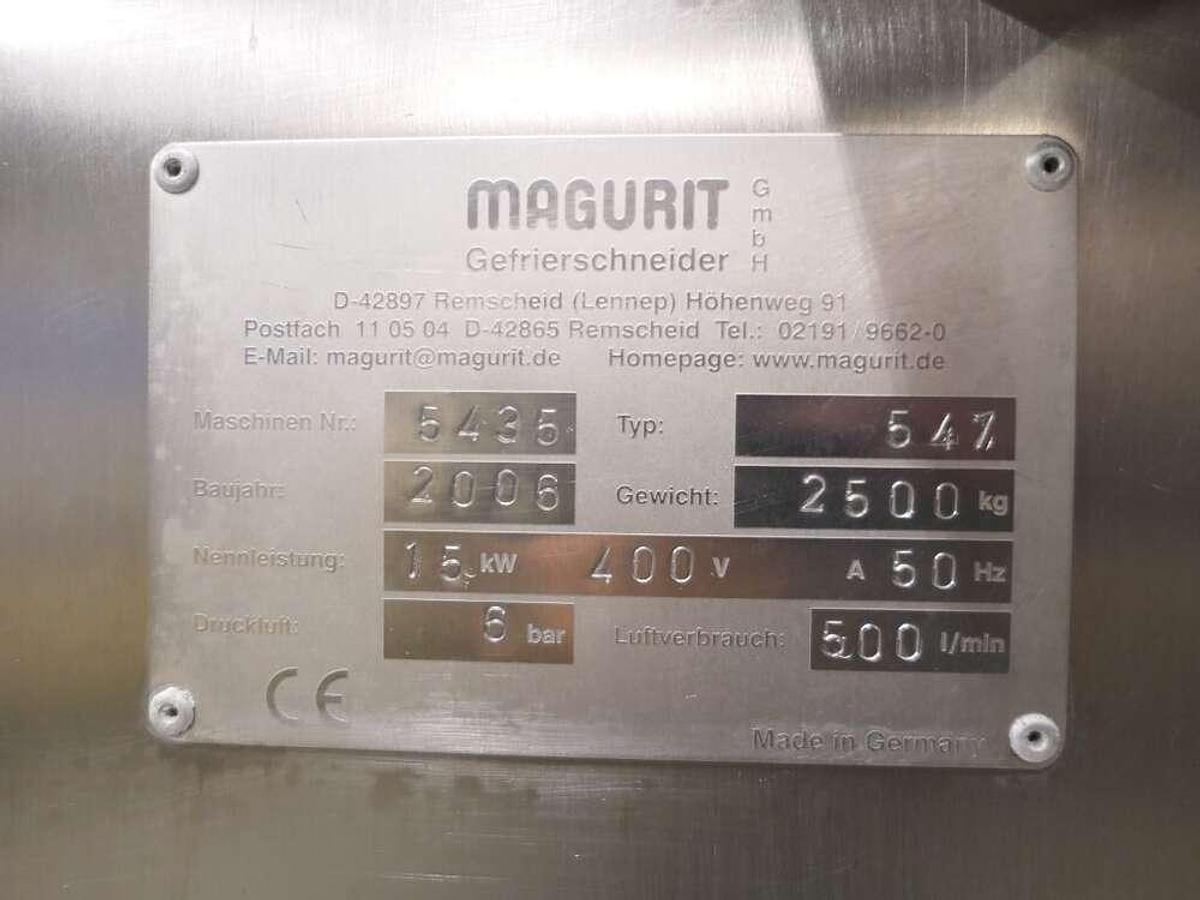 Used Magurit 3D cutting line for frozen products