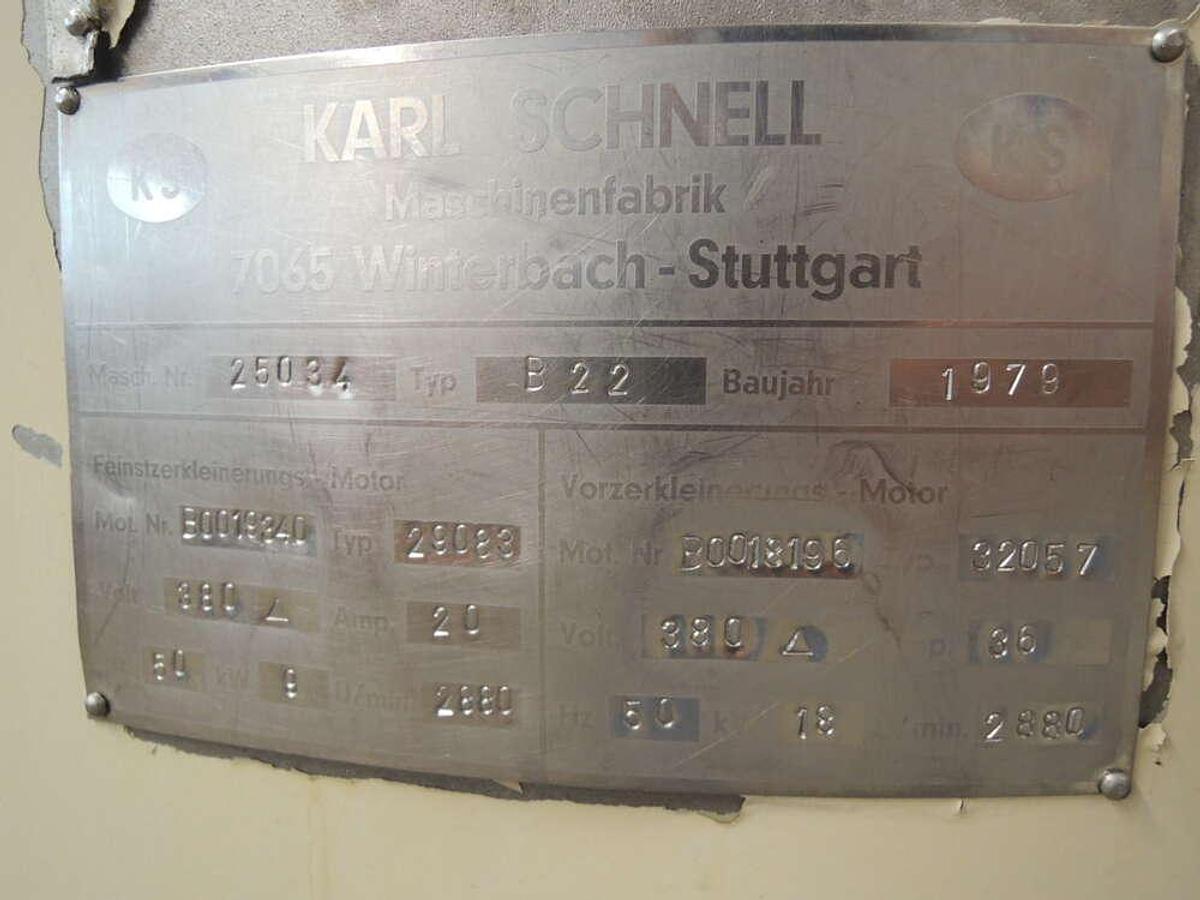 Used Karl Schnell emulsifier