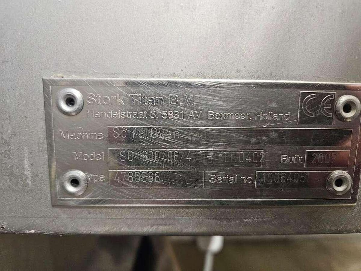 Used Stork spiral oven