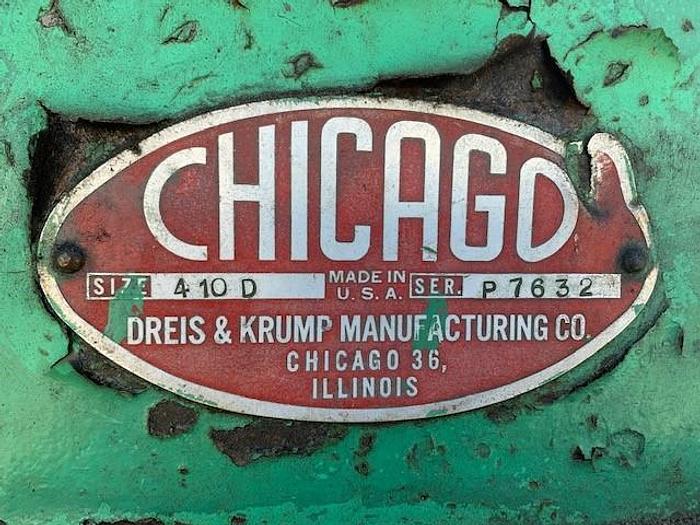 Used Chicago Dreis & Krump 90Ton x 12 ft Mechanical Press Brake 410D