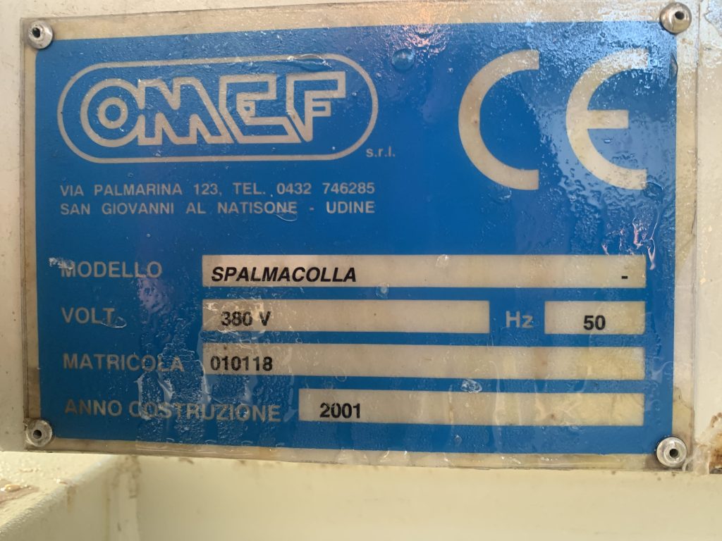 Used 2001 Spruzzatrice di colla per mortase stecche di lettini per bambini o simili