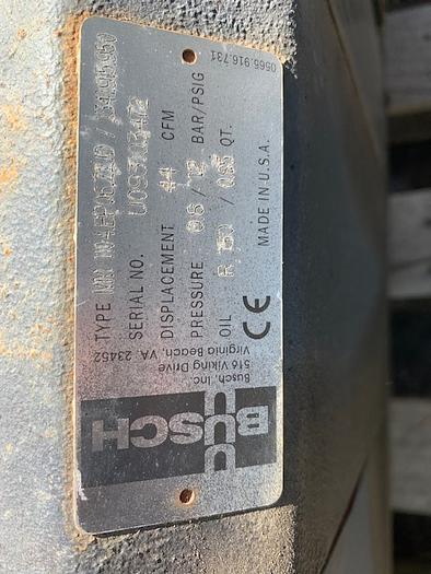 Used Busch 3 Hp. Air Compressor