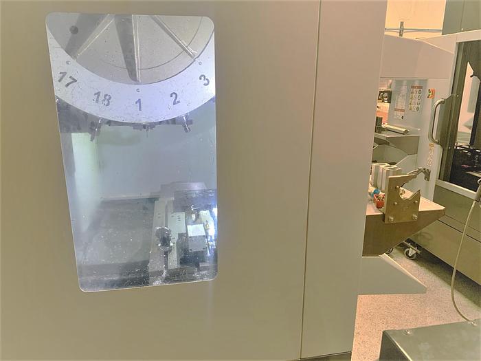 Used 2018 Haas DM-2 with Haas HA5C-2 Twin Rotary 4th Axis