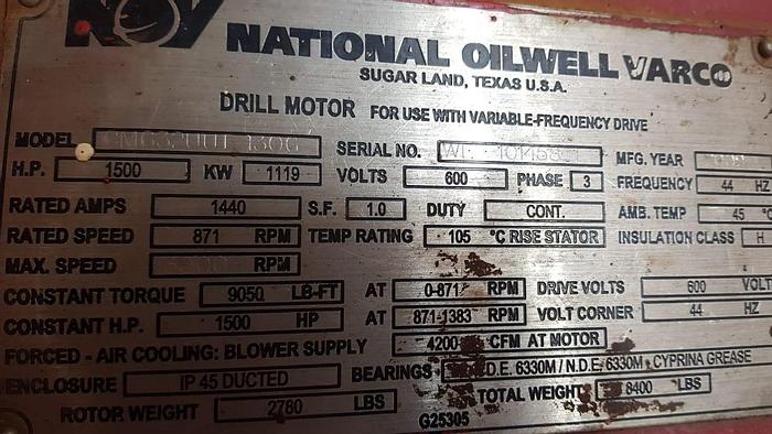 Used National Oilwell Varco NOV ADS-30Q Drawworks with 4 x 1150 HP motors