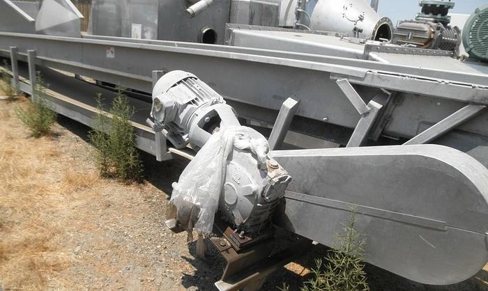 Used Conveyor, Belt, 24" X 20', S/st, Incline, Rubber Belt #C741140