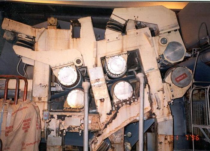 Used Fields & Boyd 805XLPT Wet Lap Machine, Capacity 400 Tds Tpd, Fields & Boyd Twin Wire Dewatering Press, 2-Meter, (3) Main Presses; 1500 Pli Each, Second Press 2400" Bellows (Added In 1988), Cutter Layboy #8298