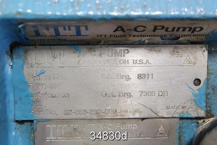 Used Allis Chalmers 731 Plus F4H1 Power End, 6-Vane Open Impeller #34830