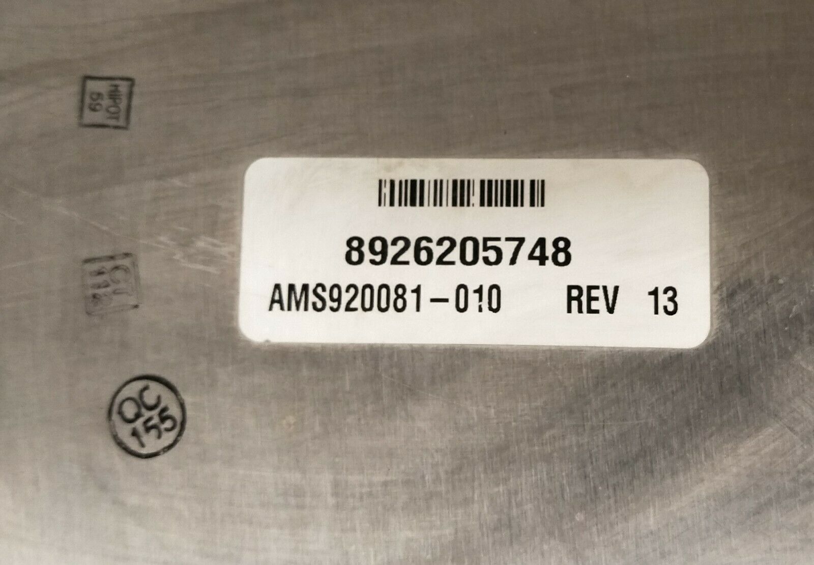 As is Steris Reliance 500 Eagle 3000 Stage 3 Control Panel