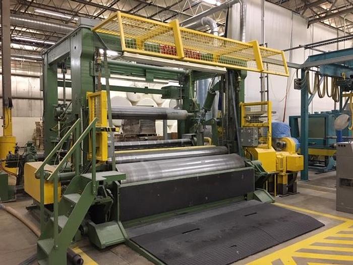 Used 116" (2.94M) JAGENBERG VARI-DUR TWO DRUM SLITTER REWINDER